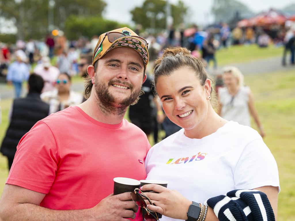 Carl Diedrich and Kylie O'Shea at Meatstock at Toowoomba Showgrounds, Saturday, April 9, 2022. Picture: Kevin Farmer