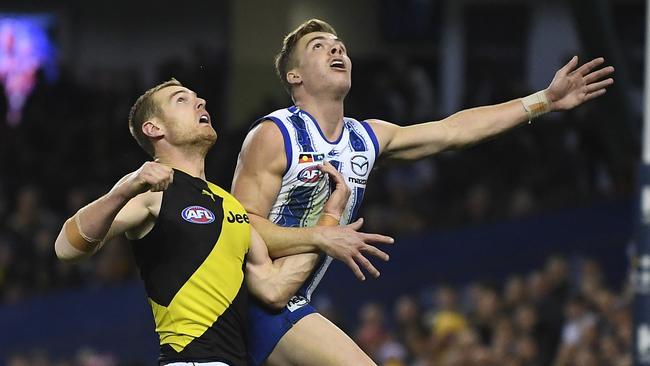 David Astbury has stepped up to help fill the void left by Alex Rance. Picture: AAP Image/Julian Smith.