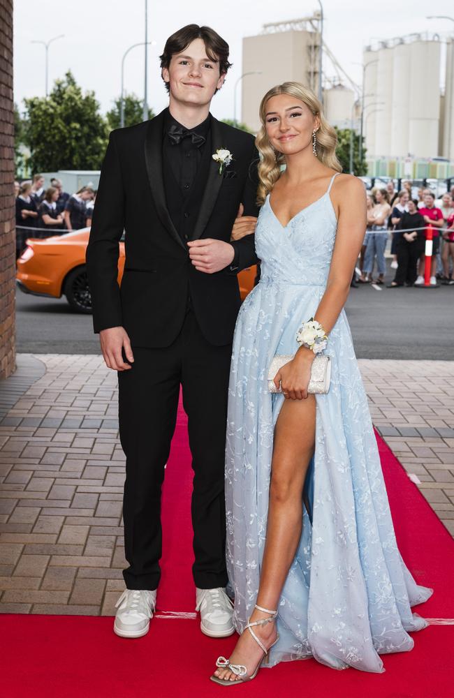 James Nugent and Kaitlyn Talbot at Toowoomba Grammar School formal at Rumours International, Wednesday, November 15, 2023. Picture: Kevin Farmer