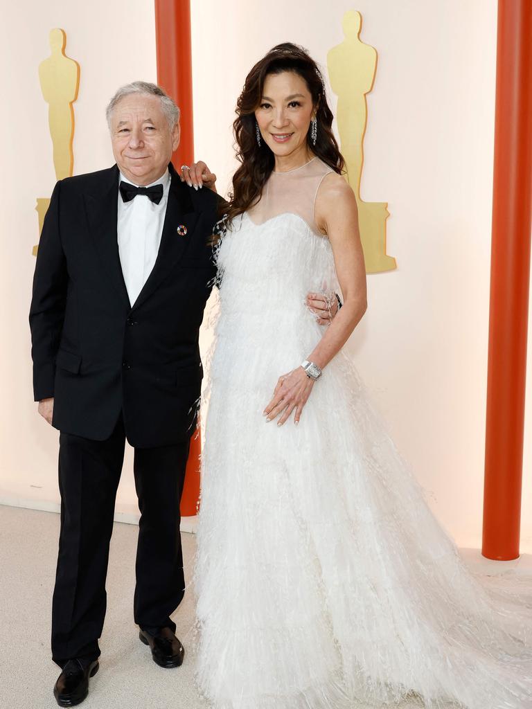 Todt and Yeoh. Photo: Mike Coppola/Getty Images/AFP