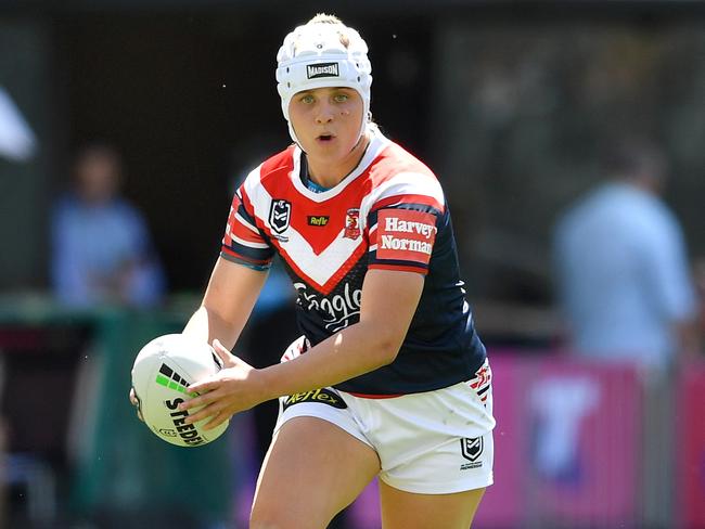 Hannah Southwell is confident she will be ready for the start of the season despite injuring her ankle in Origin. Picture: Gregg Porteous/NRL Photos