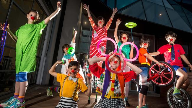 Clowning around at the National Institute of Circus Arts. Picture: Hamish Blair