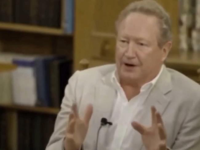 A new deep fake scam video of Andrew Forrest.