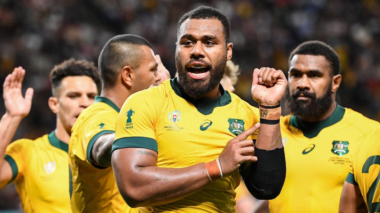 Samu Kerevi was at Australian sevens training on Friday as he attempts to make the Olympic team. Photo: AFP