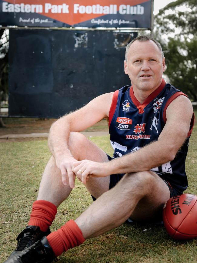 Eastern Park veteran Richie Carter says he has never considered leaving the Demons. Picture: AAP/Morgan Sette.