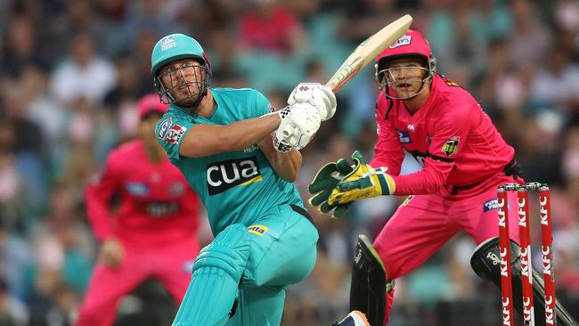 Brisbane Heat's Chris Lynn has rediscovered what makes him great. Picture. Phil Hillyard