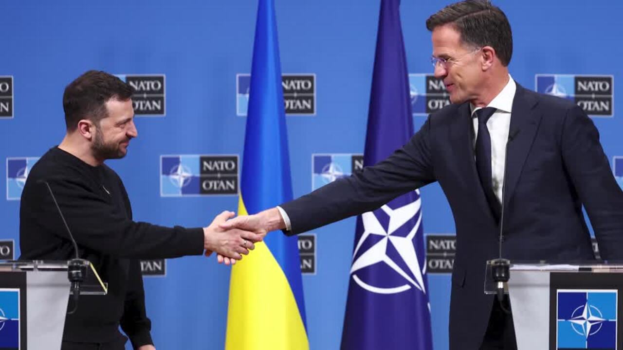 EU, NATO pledge Zelenskiy support, no 'victory plan' endorsement