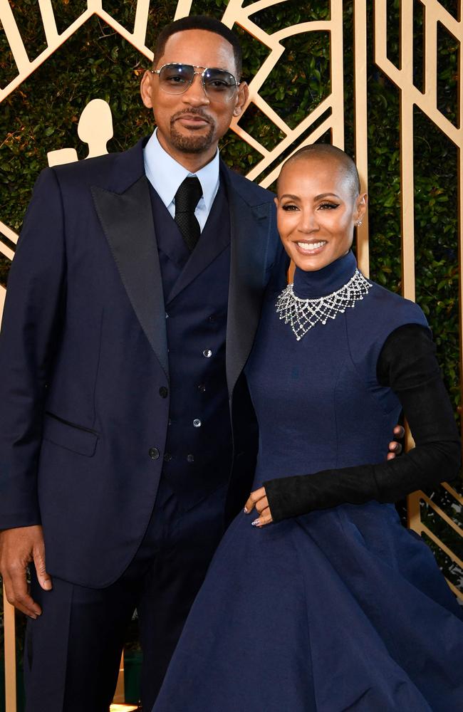 Will Smith and Jada Pinkett Smith. Picture: AFP