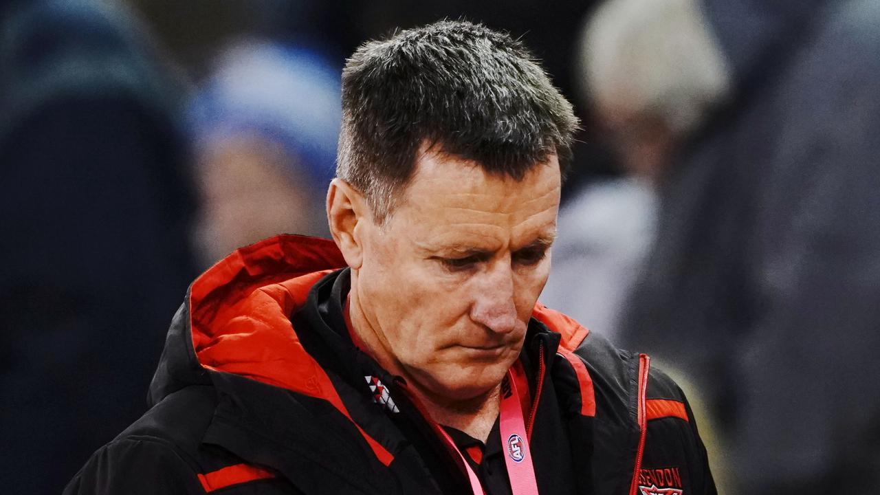 Bombers head coach John Worsfold saw his side lose by 104 points.