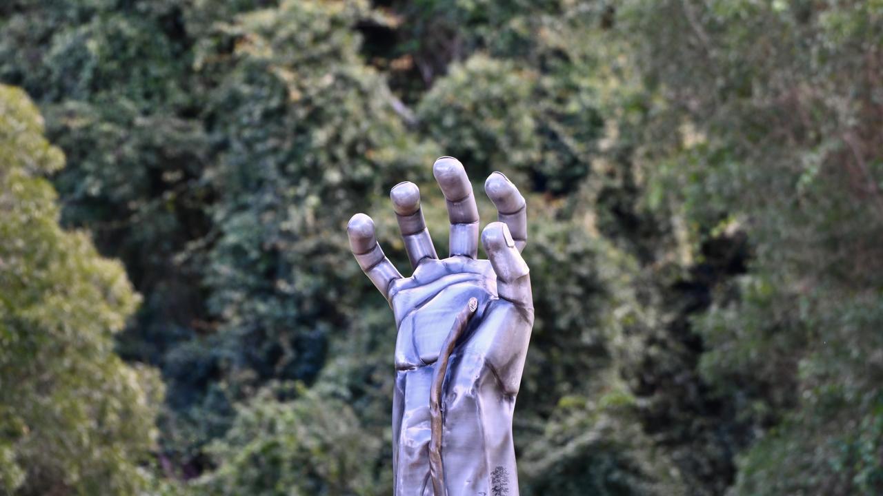 REACH FOR THE SKY: A sculpture in the Bunya Mountains. PICTURE: Neale Maynard