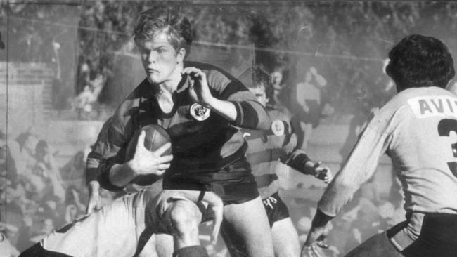 Before joining Manly in 1988, McKinnon (ball) played 183 games for the North Sydney Bears. Picture: Will Burgess.