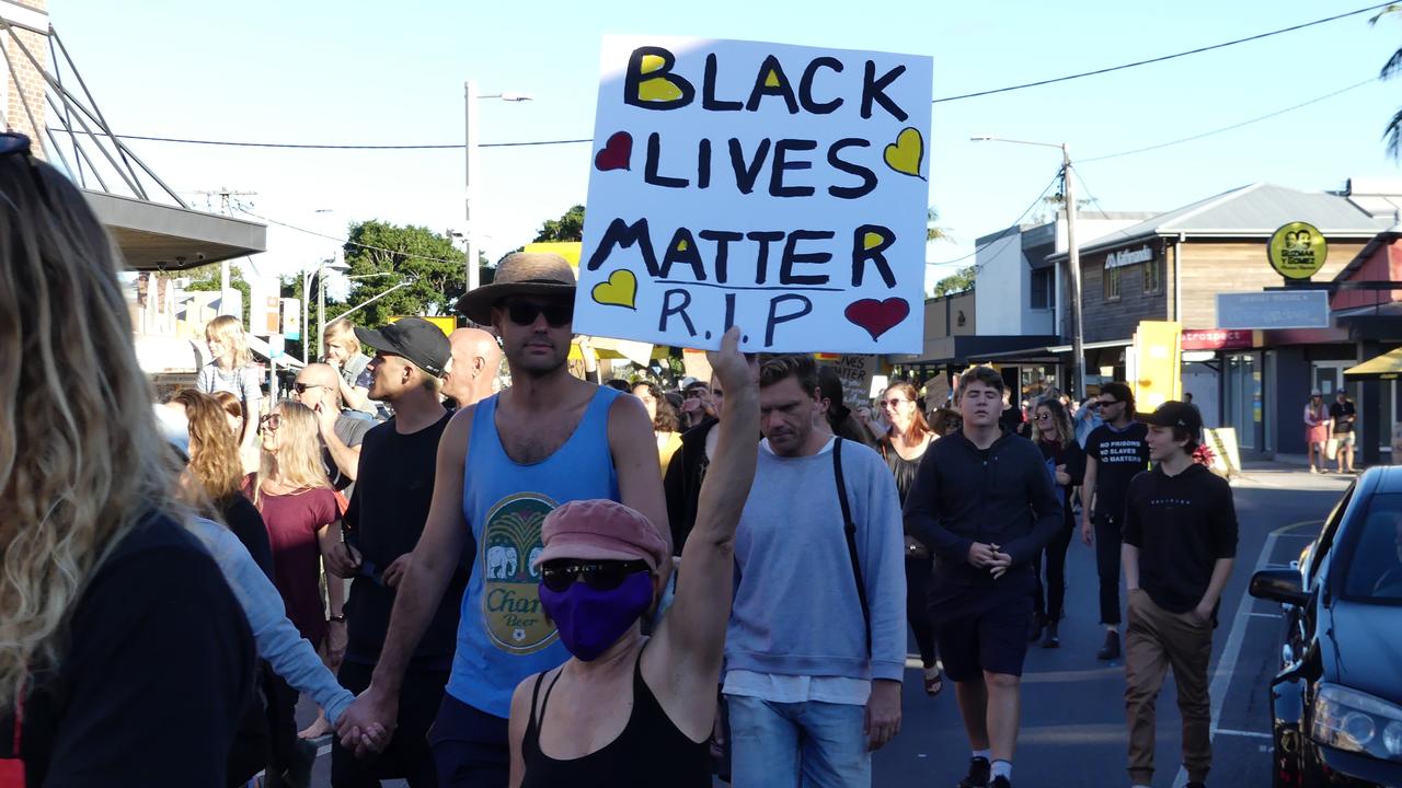 Black Lives Matter Protest in Byron Bay.