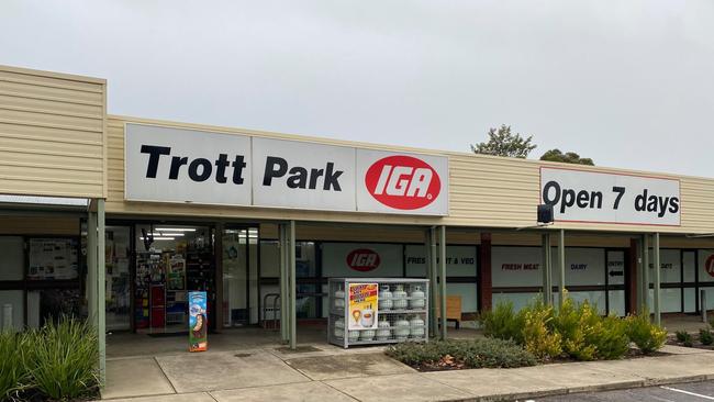 About 11.50pm on Sunday patrols were called to a shopping centre on Heysen Dr at Trott Park. Picture: Facebook