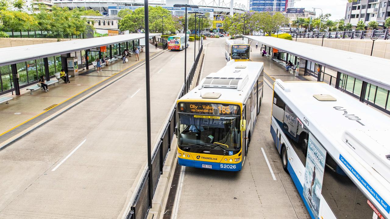 Those travelling to the Ashes at the Gabba will be able to catch a bus for free on the Friday, Saturday and Sunday. Picture: Richard Walker