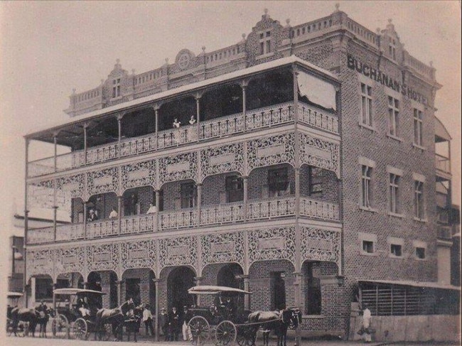 Picture taken of Buchanan's Hotel in 1907. Picture: Supplied.