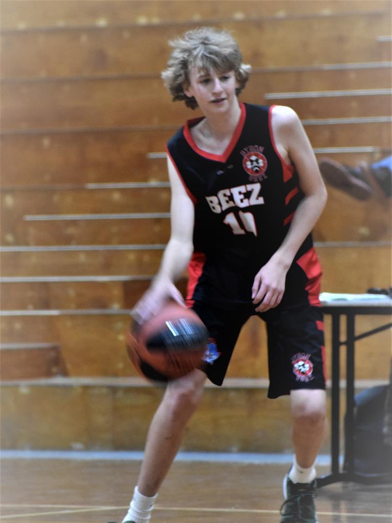 Action from the match between Byron Bay Red and Byron Bay Black in the North Coast Shield Under-14 Division One competition played at PCYC Grafton on Sunday, 20th September, 2020. Photos Bill North / The Daily Examiner