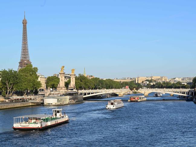 The opening ceremony is set to take place in the river Seine. Picture: Bertrand GUAY / AFP