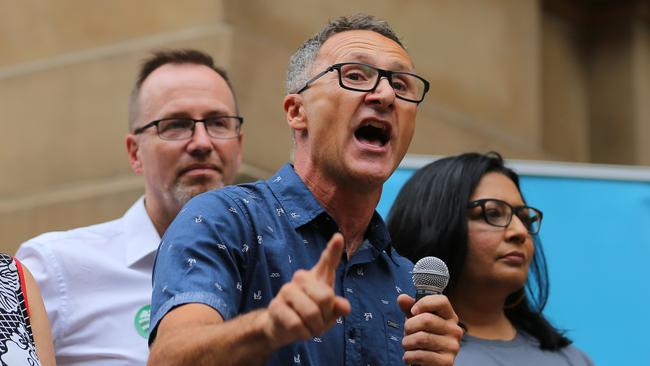 Richard di Natale … designs on being the first Greens Prime Minister? Picture: AAP