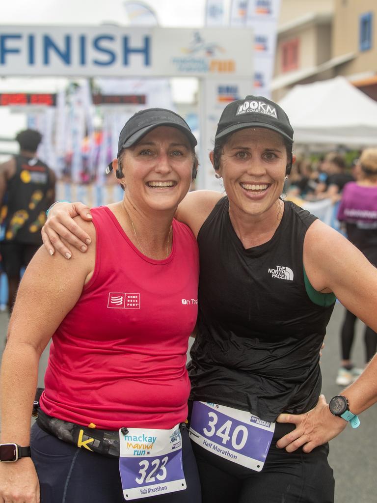 Sharyn Bunt and Emily Dalglish at Mackay Marina Run Sunday 4 June 2023 Picture: Michaela Harlow