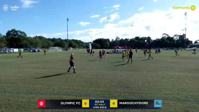 Replay: Gold Coast United v Redlands United (U13 girls gold cup) - Football Queensland Junior Cup Day 1