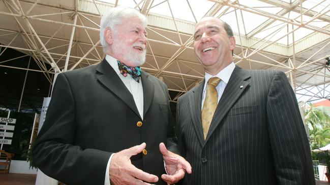 Former Queensland Premier Rob Borbidge and Brian Mossop.