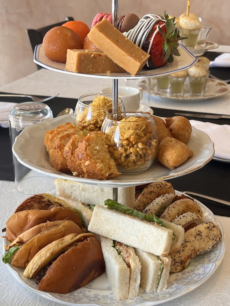 High tea at Garlic Clove restaurant.