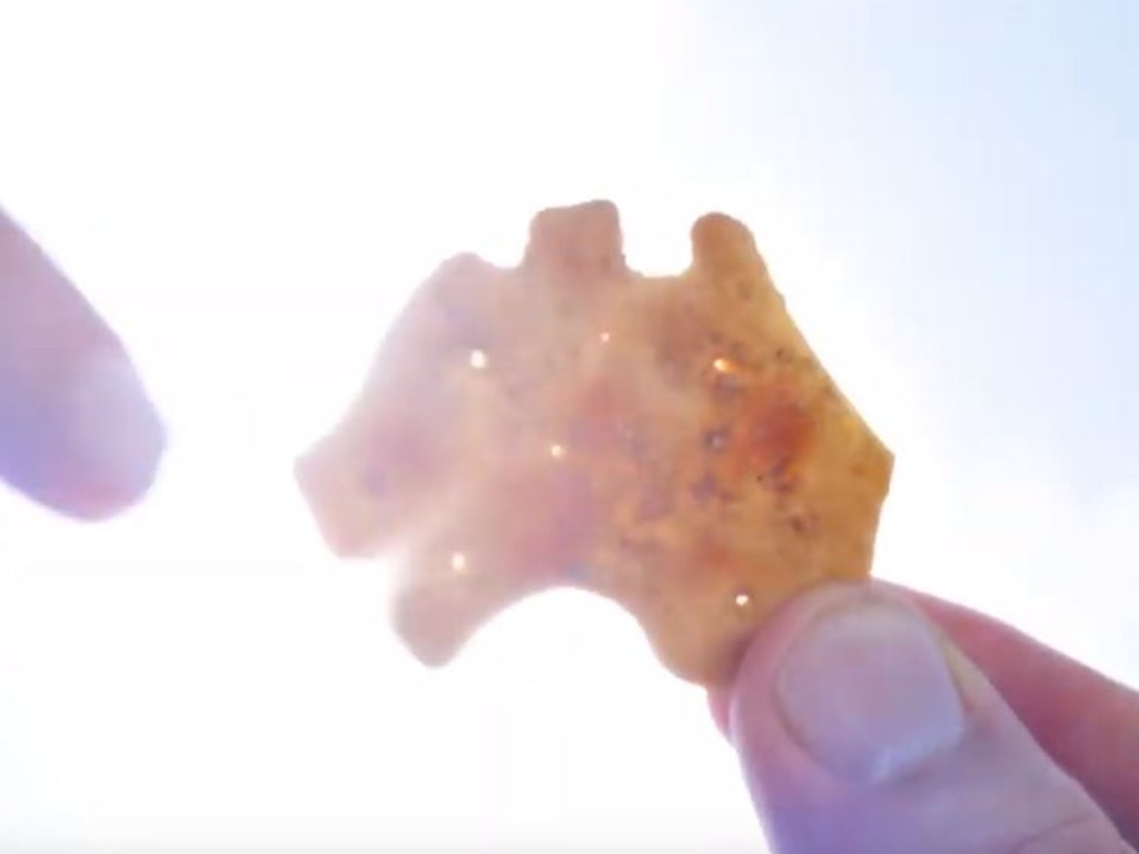 Arnott's new Vegemite and Cheese Shapes also come in a new shape — the continent of Australia. Picture: Supplied