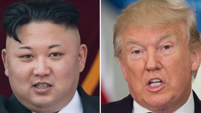 North Korean leader Kim Jong-un is presenting Donald Trump with an unprecedented challenge with the US President warning his country could stop trade with countries who do business with the secretive regime. Picture: Saul Loeb/Ed Jones/AFP