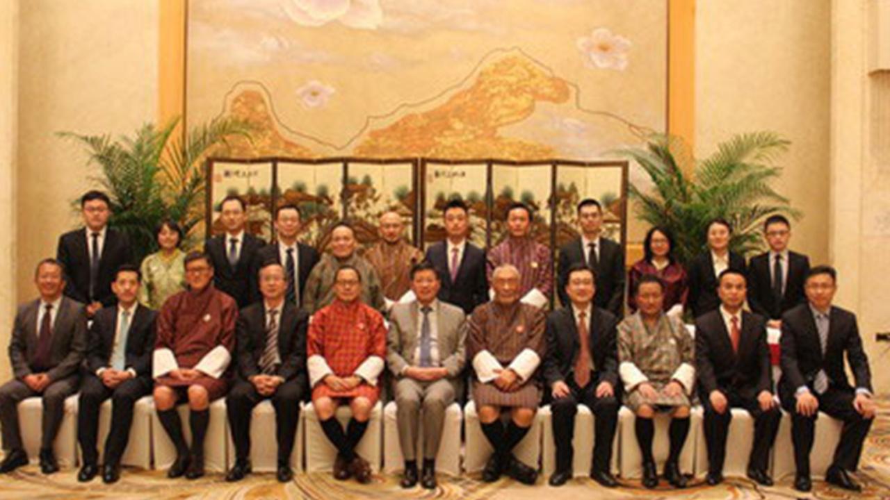 All smiles. The Bhutan-China expert group on border matters meeting in Kunming in April 2021. Picture: Global Times