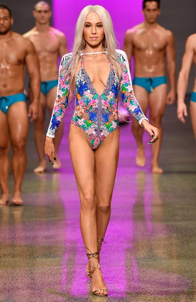 Imogen Anthony sizzles in her catwalk debut.