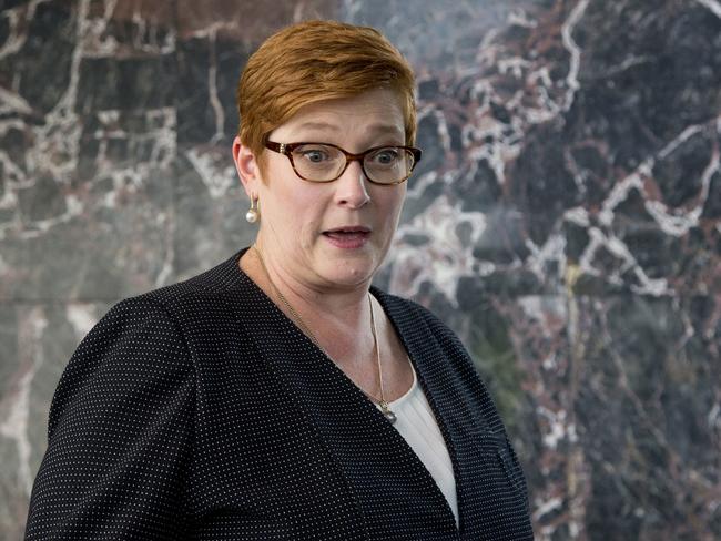 Australia's Foreign Minister Marise Payne. Picture: AP