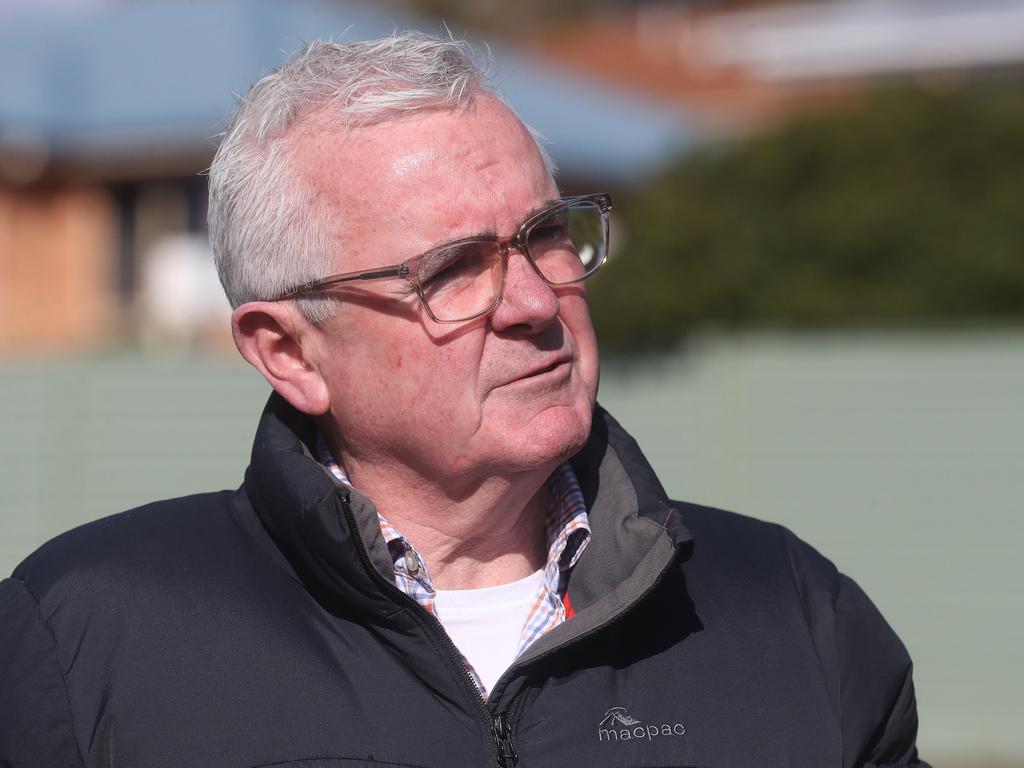 Andrew Wilkie Independent member for Clark. Public rally against the proposed new McDonald's for Claremont. Picture: Nikki Davis-Jones