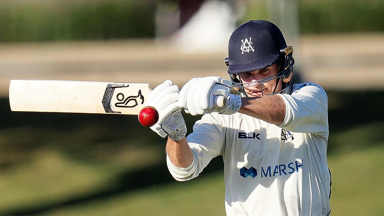 Peter Handscomb bats for Victoria in the Sheffield Shield clash against WA. Picture: Daniel Kalisz/Getty Images)