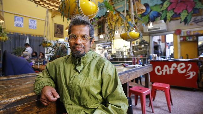 Lentil as Anything founder Shanaka Fernando at the Abbotsford Convent restaurant. Picture: David Caird