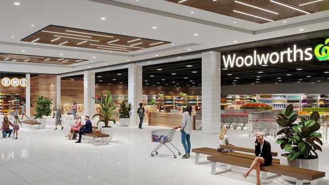 Raintrees Shopping Centre in Manunda will undergo an upgrade which will include the demolition of the existing Woolworths store, and construction of the supermarkets larger space, more retail tenancies and mall space, including new entryway to rear carparking area.