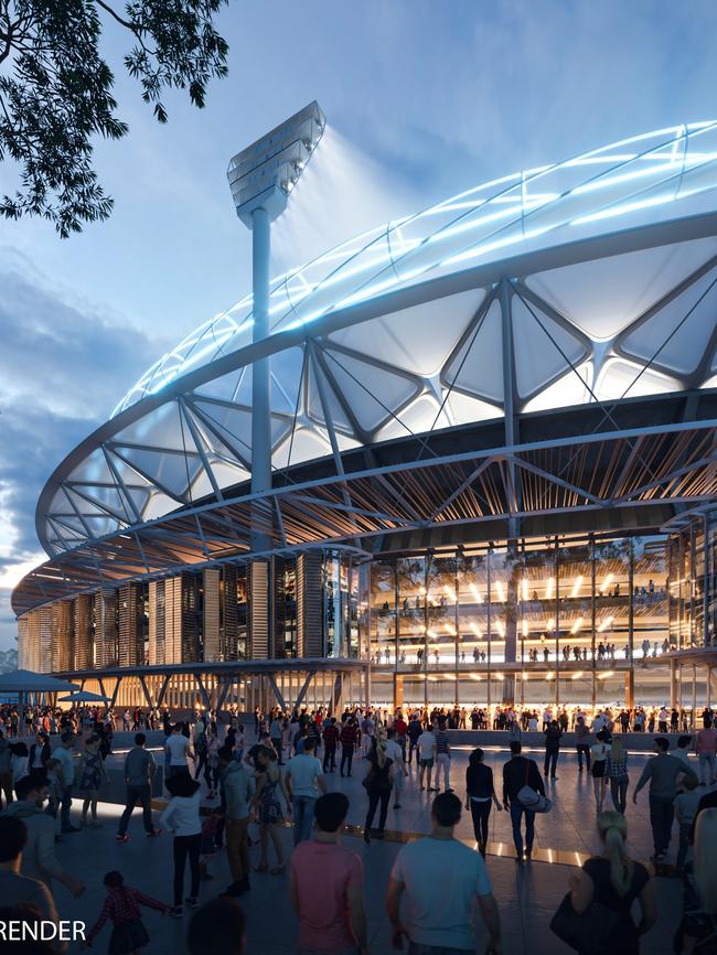 Renders for the new-look MCG