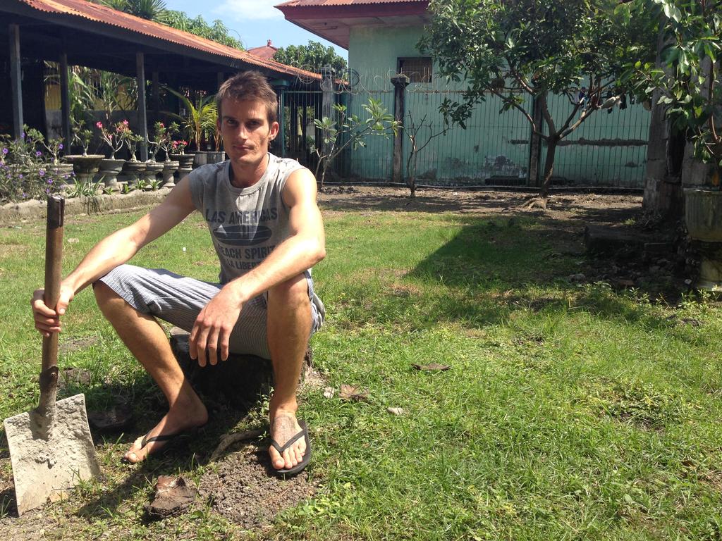 Michael Czugaj inside Kerobokan Jail. Picture: Supplied.