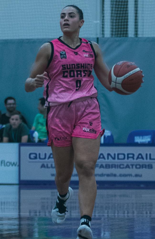 USC Rip City women's basketball player Maddi Rocci will be a key reason for her team’s success in the 2022 NBL1 North competition. Picture: Jack Riddiford.
