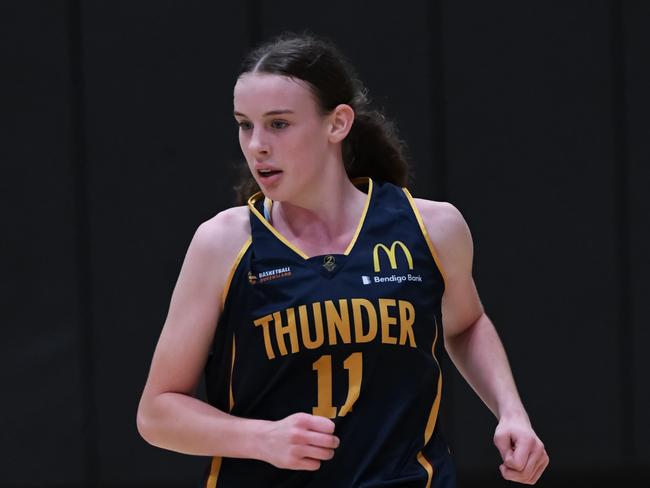 Logan Thunder forward Sharni Reisinger. Picture: Basketball Queensland/Highflyer Images