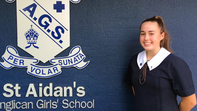 St Aidan's Anglican Girls' School student Angelina Tignani