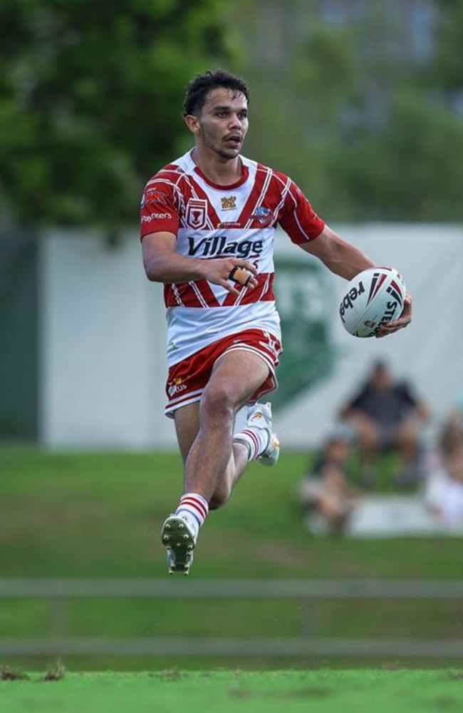 Latrell Siegwalt playing for the Dolphins in Queensland Cup. Source: Dolphins Instagram.