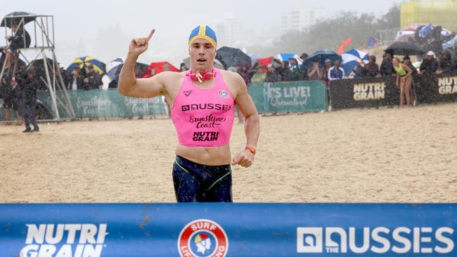 Open ironman winner Dan Collins. Picture: SLSA