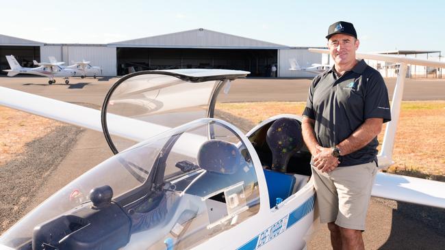 Dave Scutchings APM will be attempting to break the Guinness World Record for most loops done in a glider on Australia Day. Picture: Tim Joy