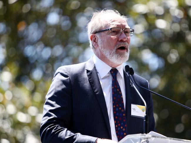 Pictured is ARLC Chairman John Grant speaking at the 2016 NRL Season Launch in Sydney today. Pictured: Tim Hunter.