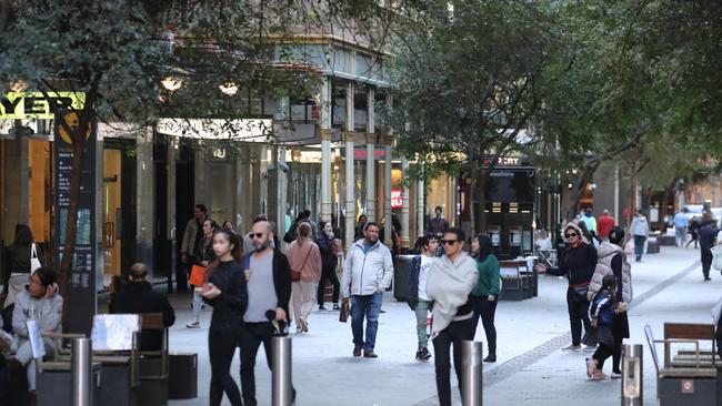 Pitt Street Mall last week. Picture: Tim Hunter.