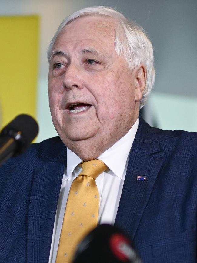 Clive Palmer. Picture: NewsWire/Martin Ollman