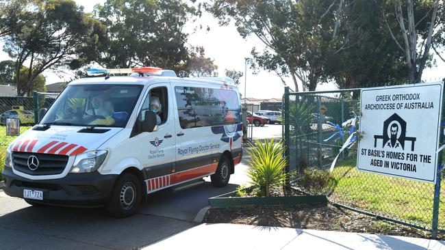 St Basil’s Home for the Aged in Fawkner has been slapped with charges after 45 residents died in a Covid outbreak. Picture: Andrew Henshaw