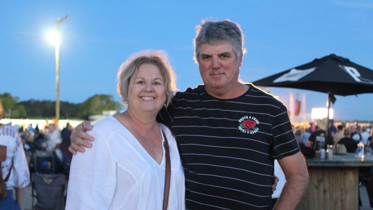 SOUNDS OF ROCK: Anne Ivic and John Hills enjoying the music festival.