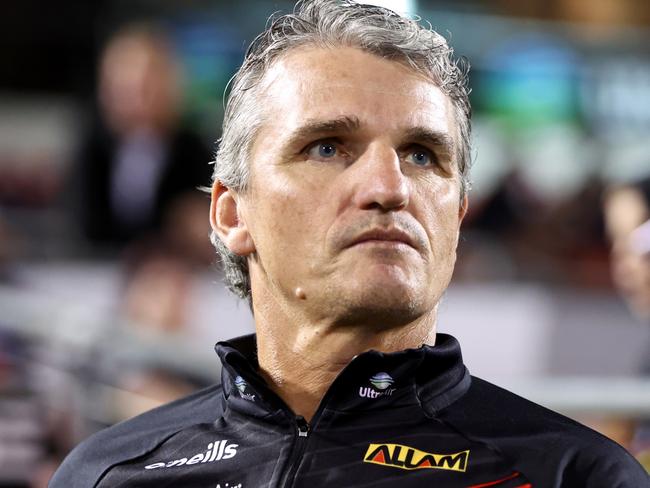 PENRITH, AUSTRALIA - JULY 29: Coach of the Panthers Ivan Cleary looks on prior to the round 22 NRL match between Penrith Panthers and Cronulla Sharks at BlueBet Stadium on July 29, 2023 in Penrith, Australia. (Photo by Jeremy Ng/Getty Images)