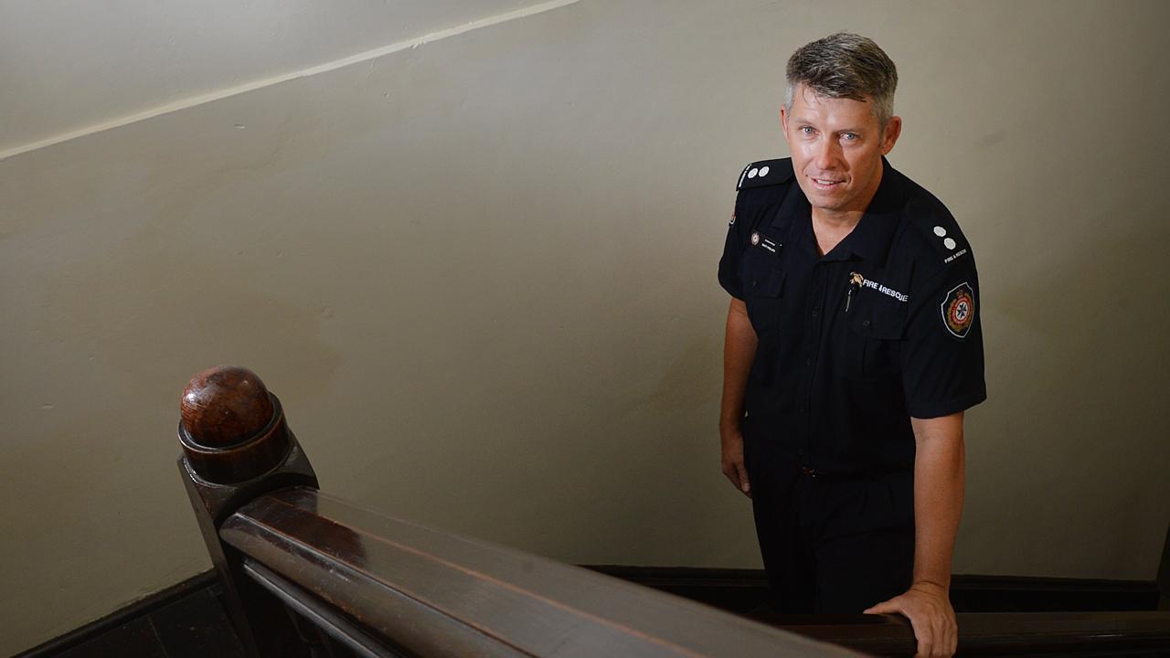 Gympie Station Officer Matthew Phillips used to hear footsteps in the fire station at times. Photo Renee Albrecht/Gympie Times